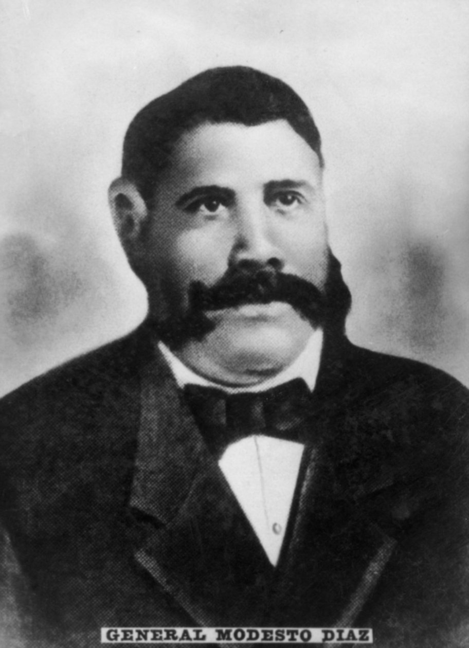 Generał Modesto Diaz 1826-1892, generał major Kubańskiej Armii Wyzwolenia, c1910 autorstwa Unbekannt
