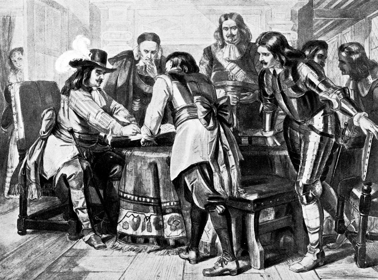 Generał Monck ogłasza Wolny Parlament, 1660 c1905 autorstwa Unbekannt