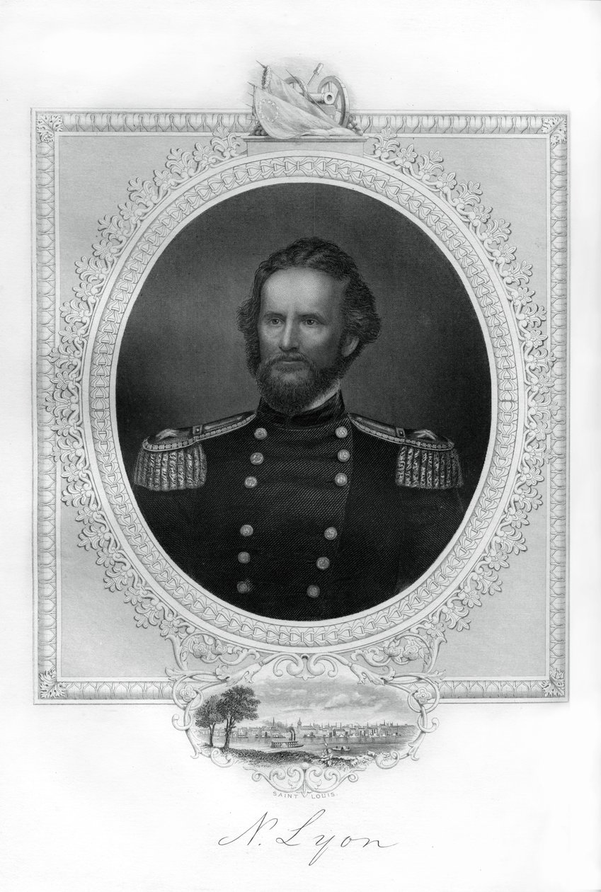 Generał Nathaniel Lyon, generał Unii w wojnie secesyjnej, 1862-1867 autorstwa Unbekannt