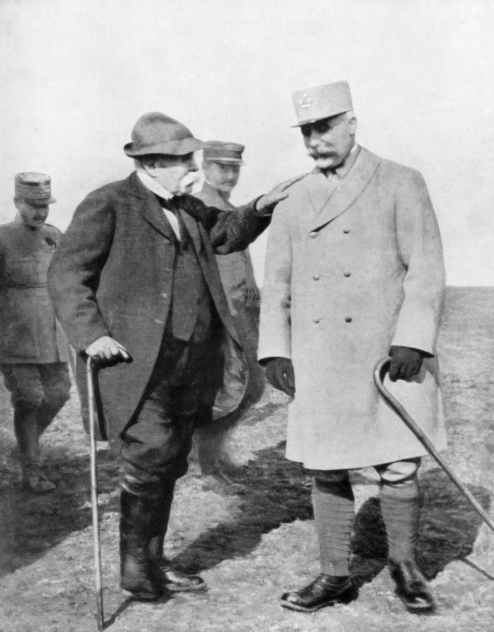 Generał Philippe Petain i Georges Clemenceau, 1926 autorstwa Unbekannt