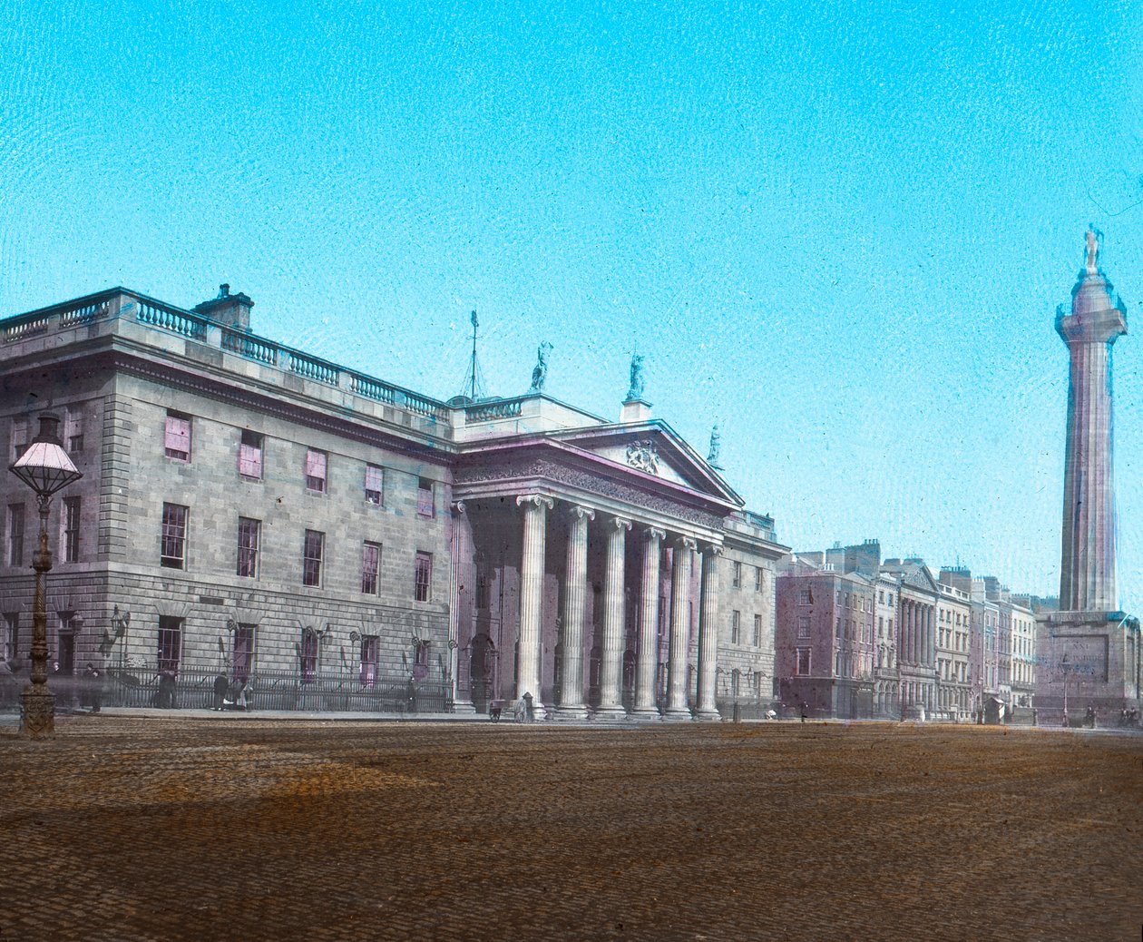 Główny Urząd Pocztowy i Filar Nelsona, ok. 1910 r. autorstwa Unbekannt