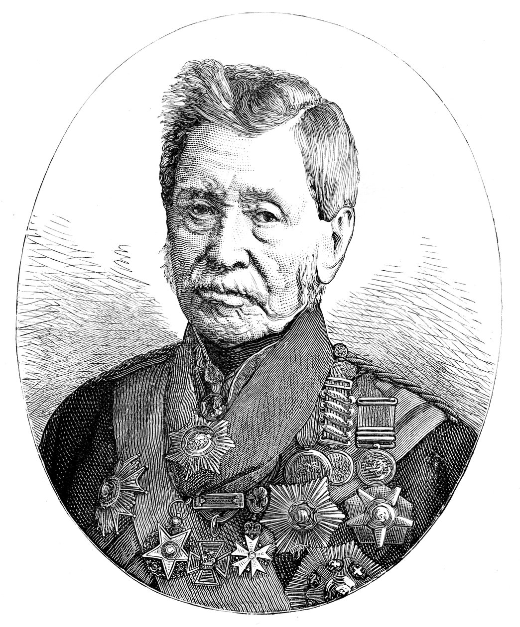 Generał Sir John Fox Burgoyne 1782-1871, żołnierz brytyjski autorstwa Unbekannt