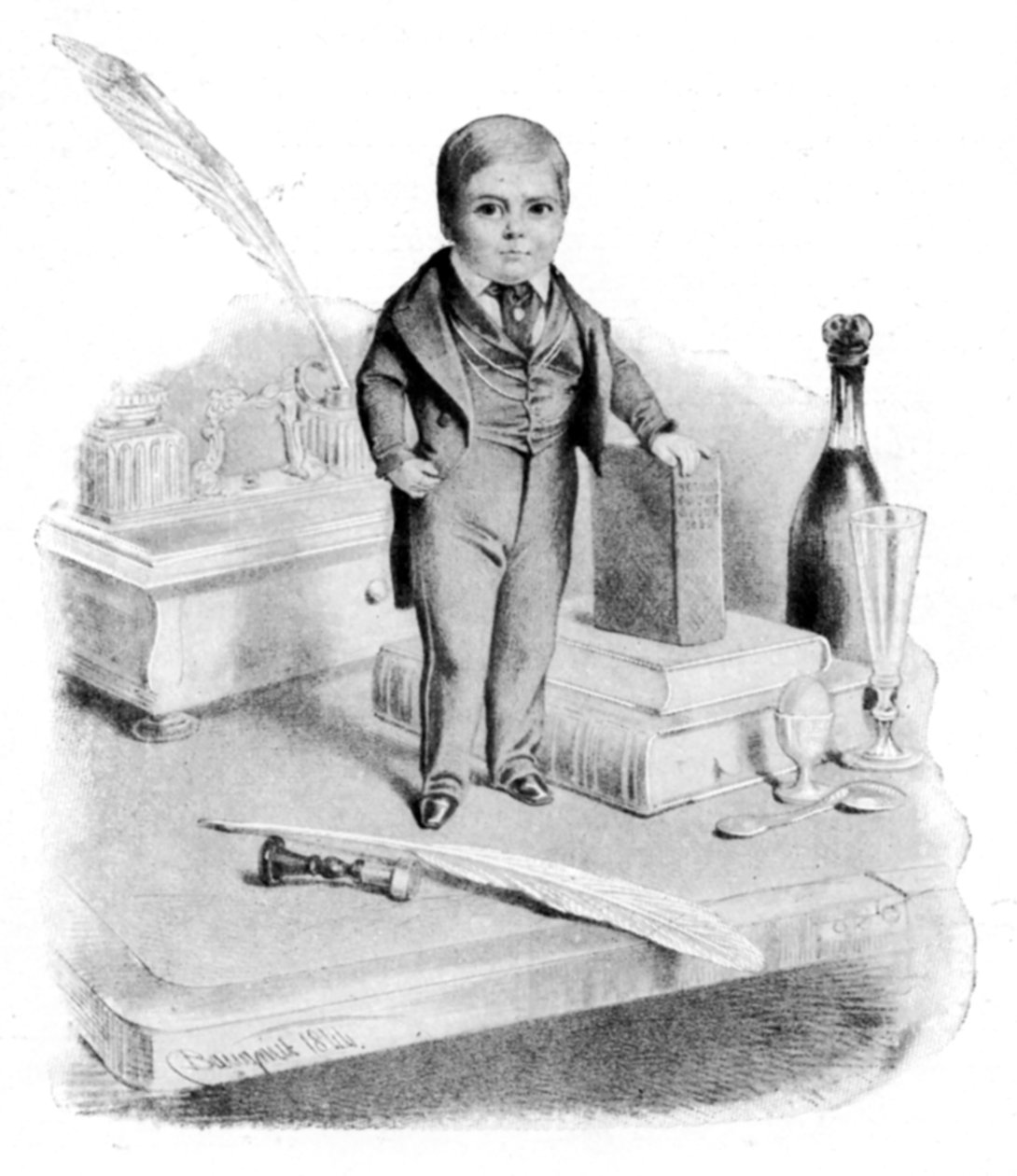 Generał Tom Kciuk, ok. 1840 r. autorstwa Unbekannt