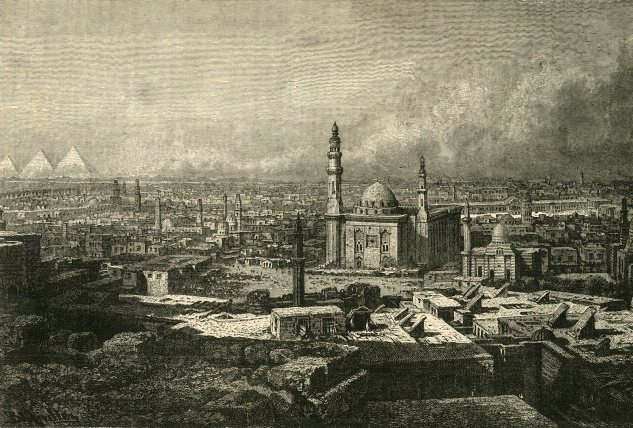 Widok ogólny Kairu, 1890. autorstwa Unbekannt