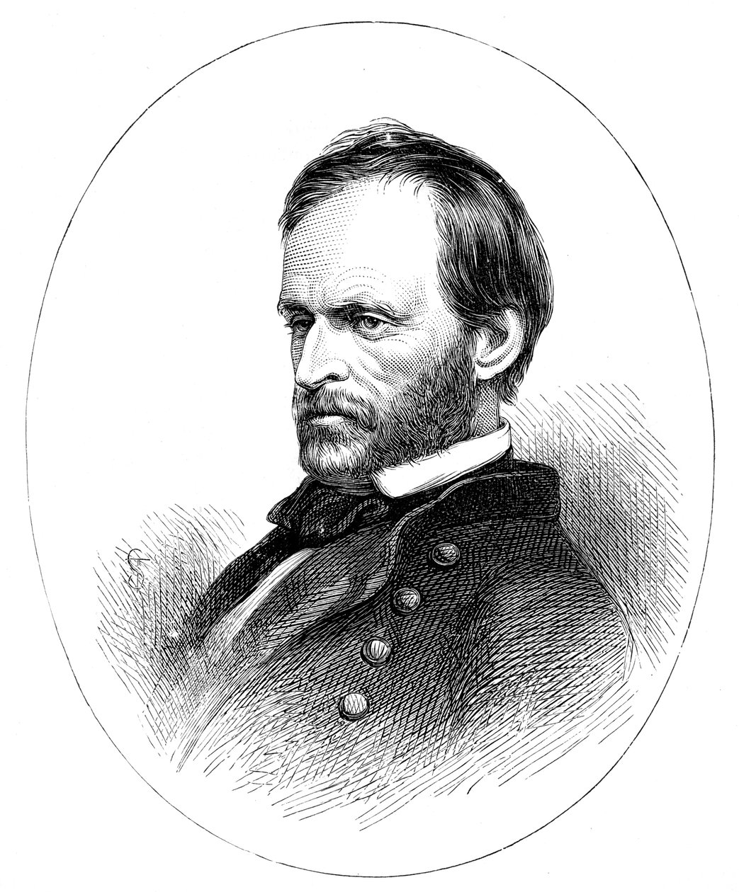 Generał William Tecumseh Sherman, amerykański generał autorstwa Unbekannt
