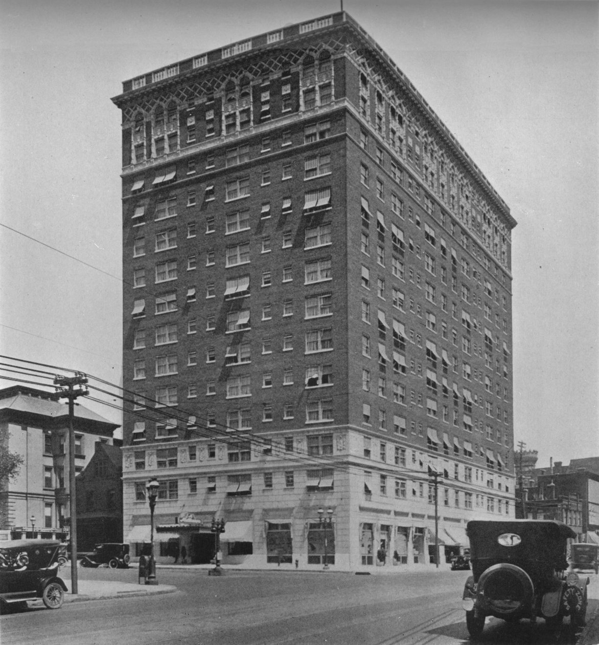 Ogólny widok zewnętrzny, hotel Melbourne, St Louis, Missouri, 1924. autorstwa Unbekannt