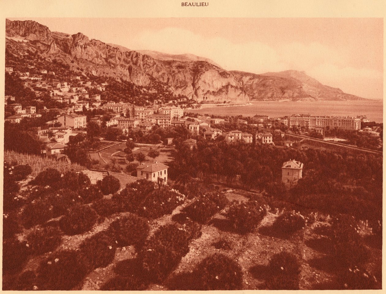 Widok ogólny, Beaulieu, 1930. autorstwa Unbekannt