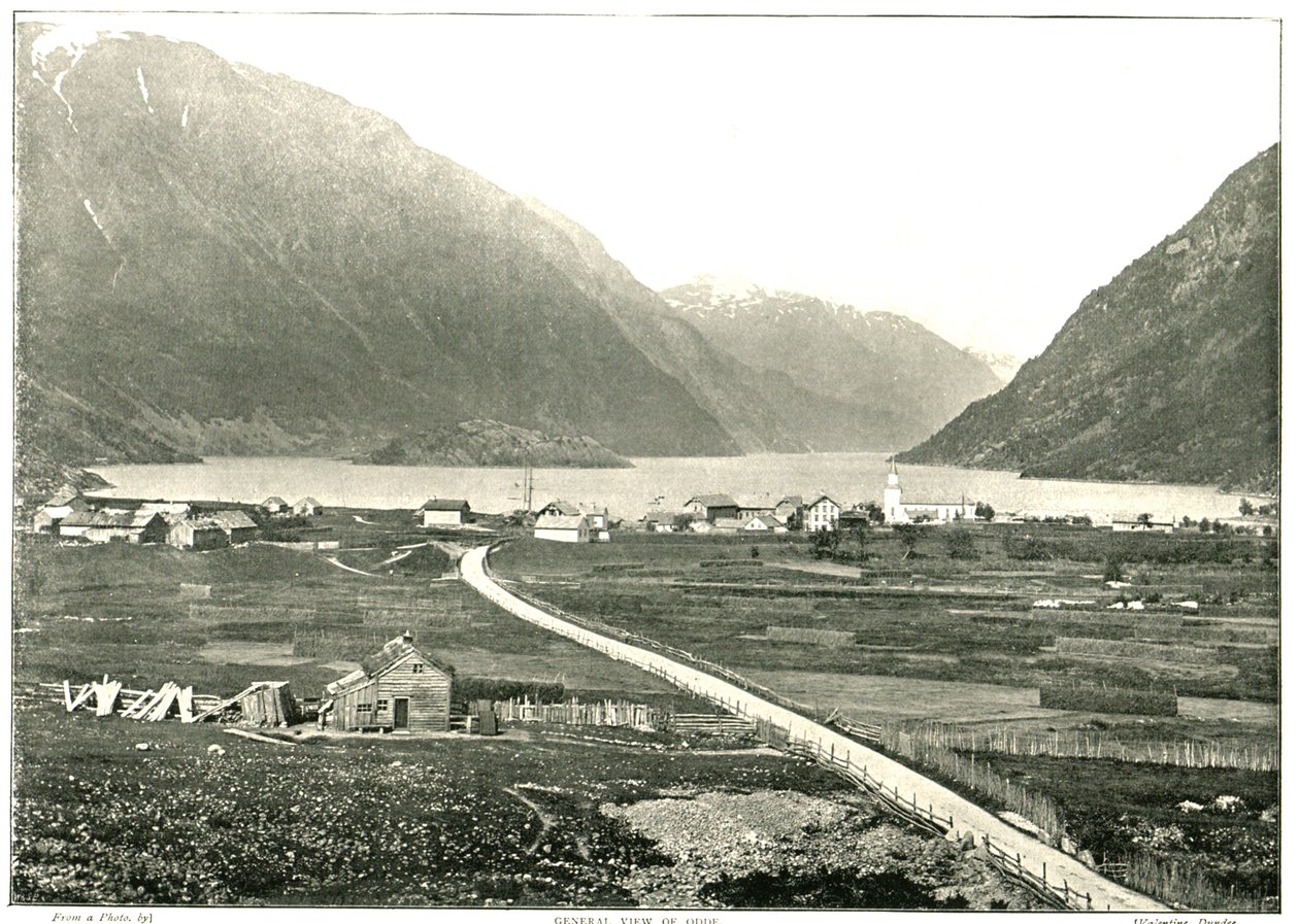 Widok ogólny, Odde, Norwegia, 1895. autorstwa Unbekannt