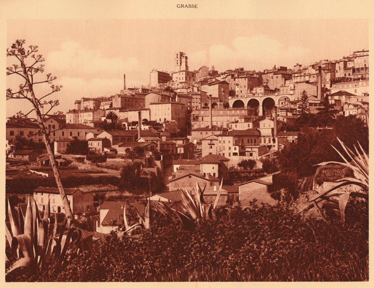 Widok ogólny Grasse, 1930. autorstwa Unbekannt