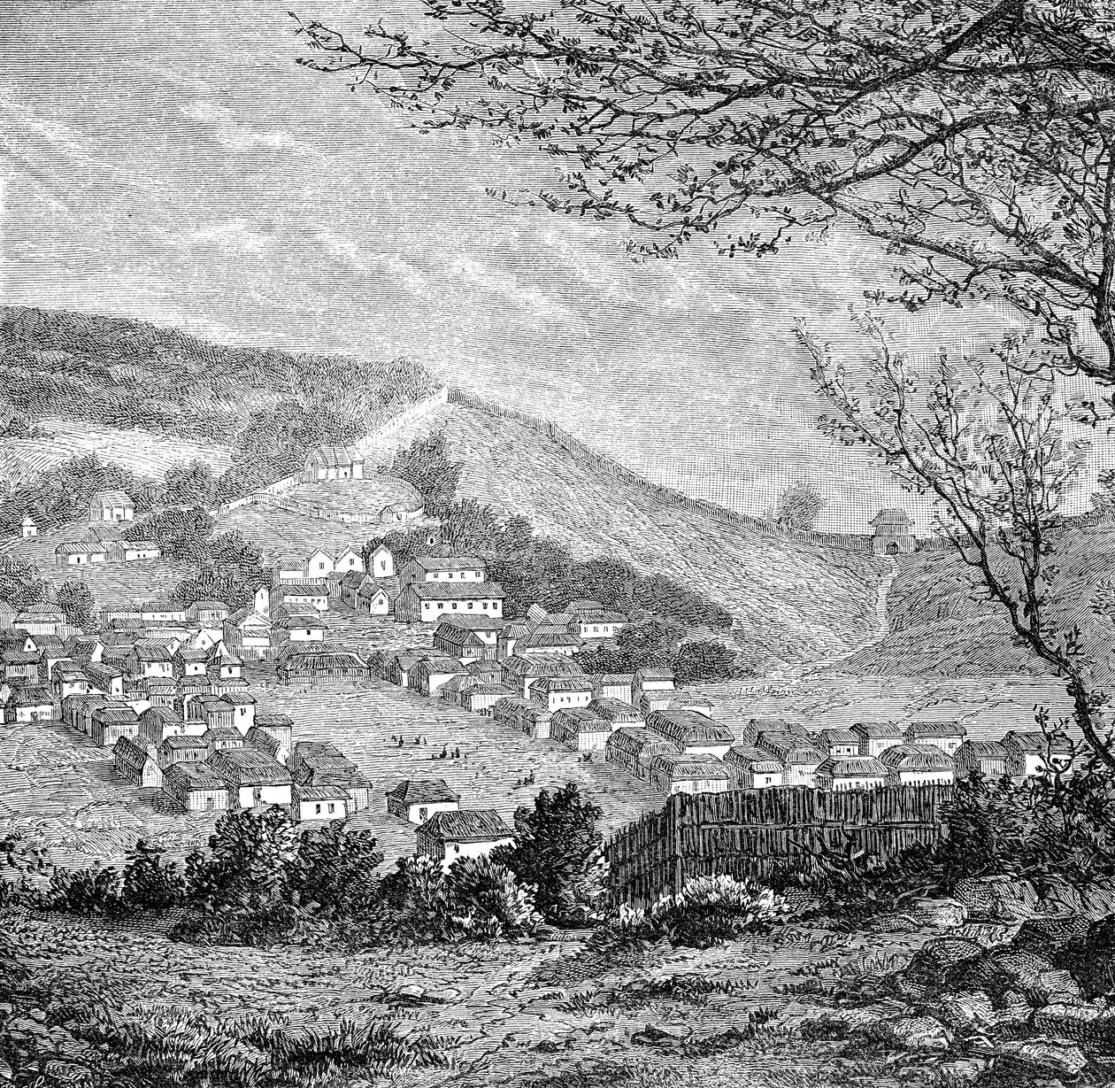 Widok ogólny Kang-Hoa, Lower Hang-Kiang, c1890 autorstwa Unbekannt