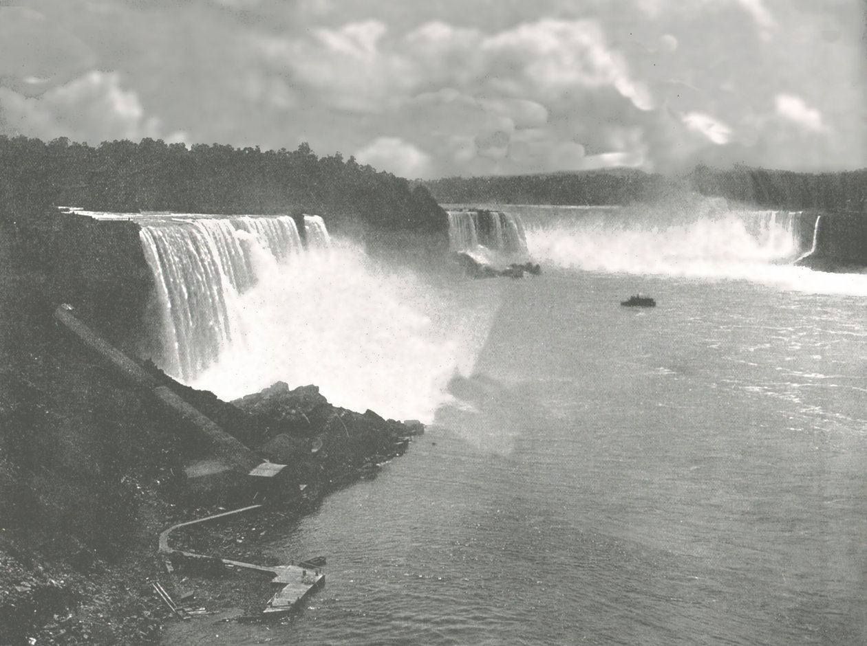 Widok ogólny wodospadu Niagara, 1895. autorstwa Unbekannt