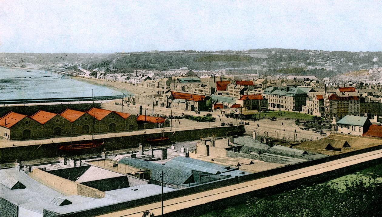 Widok ogólny St. Helier, Jersey, 1906 autorstwa Unbekannt