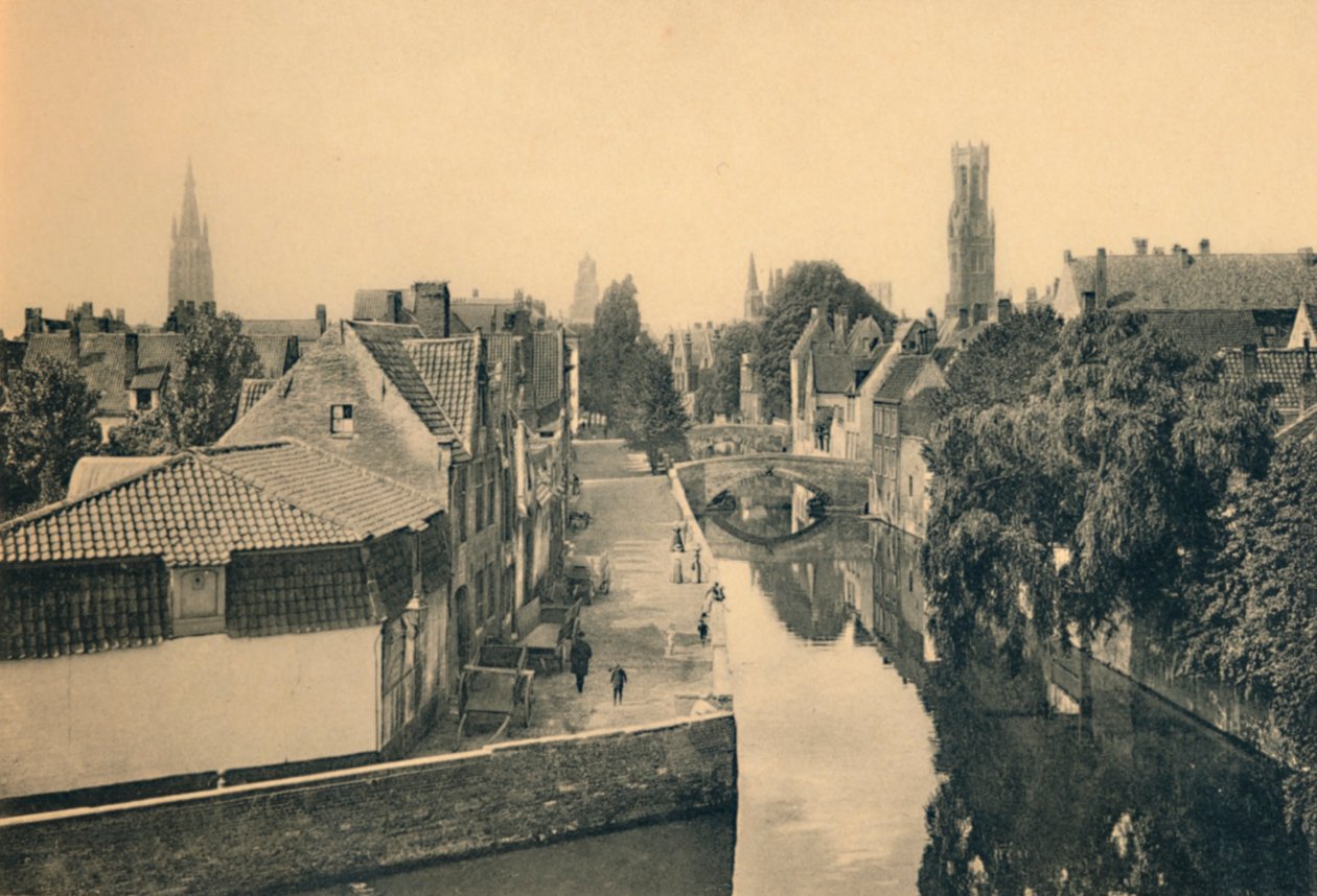 Widok ogólny Nabrzeża Zielonego, ok. 1910 r. autorstwa Unbekannt