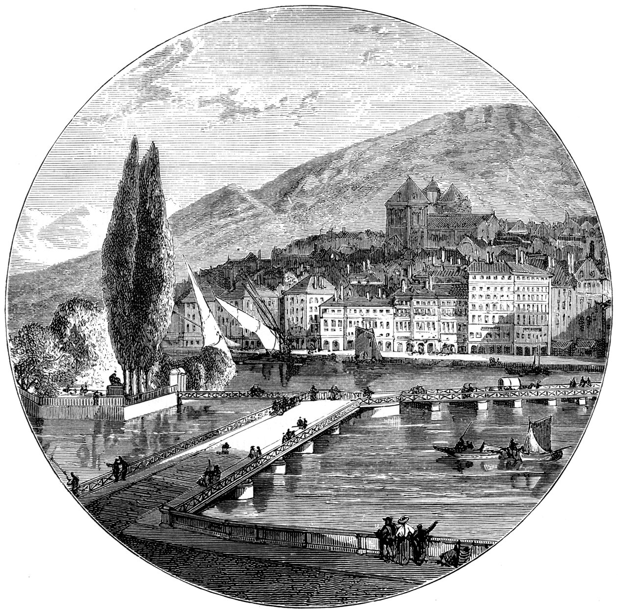 Genewa, Szwajcaria, 1900 autorstwa Unbekannt