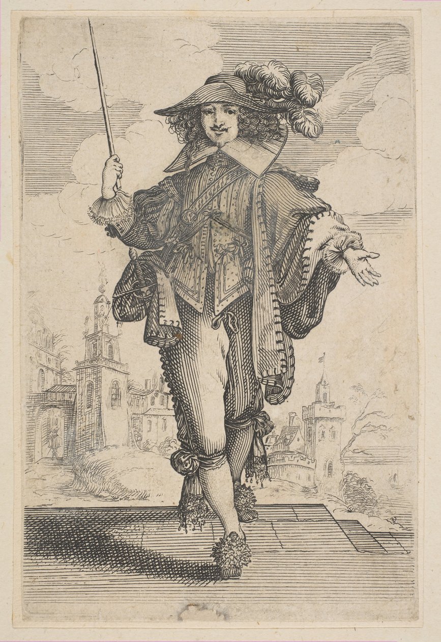 Dżentelmen trzymający plon, 1629. autorstwa Unbekannt
