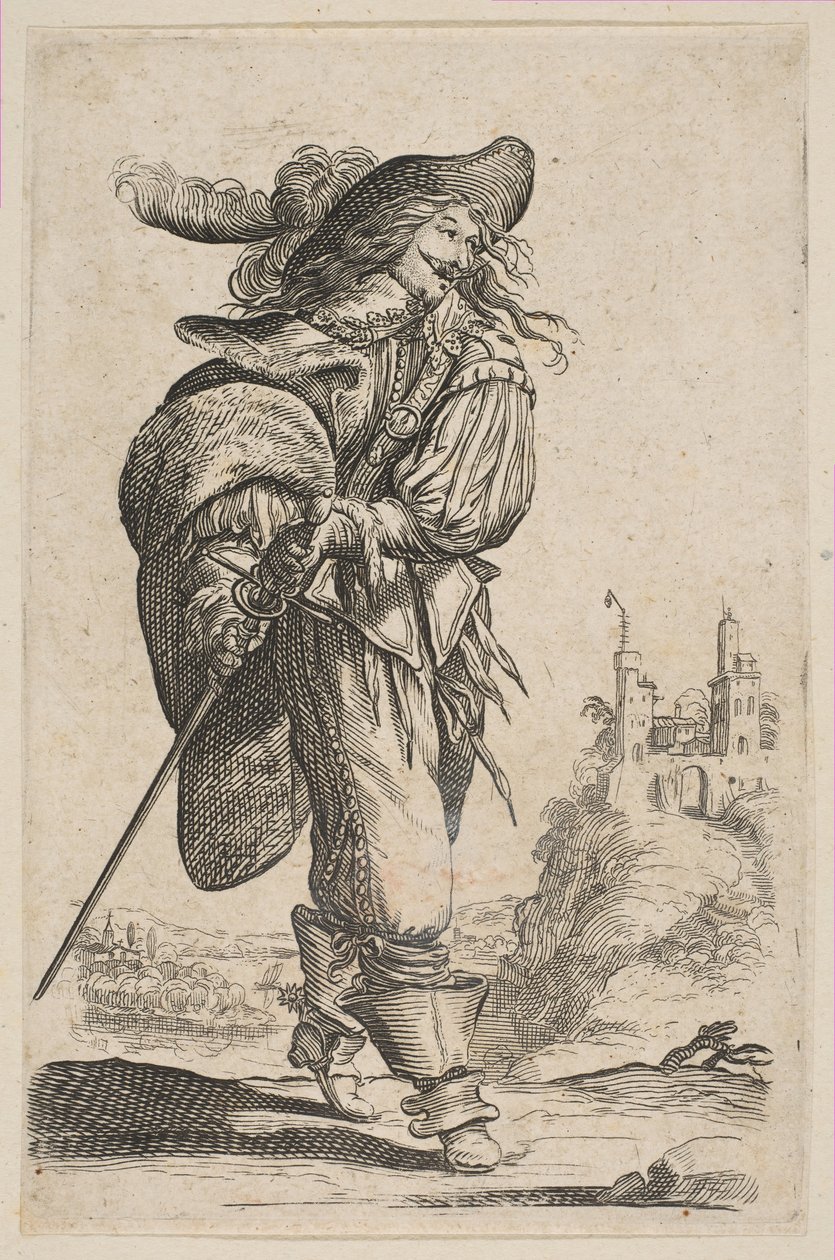 Dżentelmen trzymający miecz, 1629. autorstwa Unbekannt