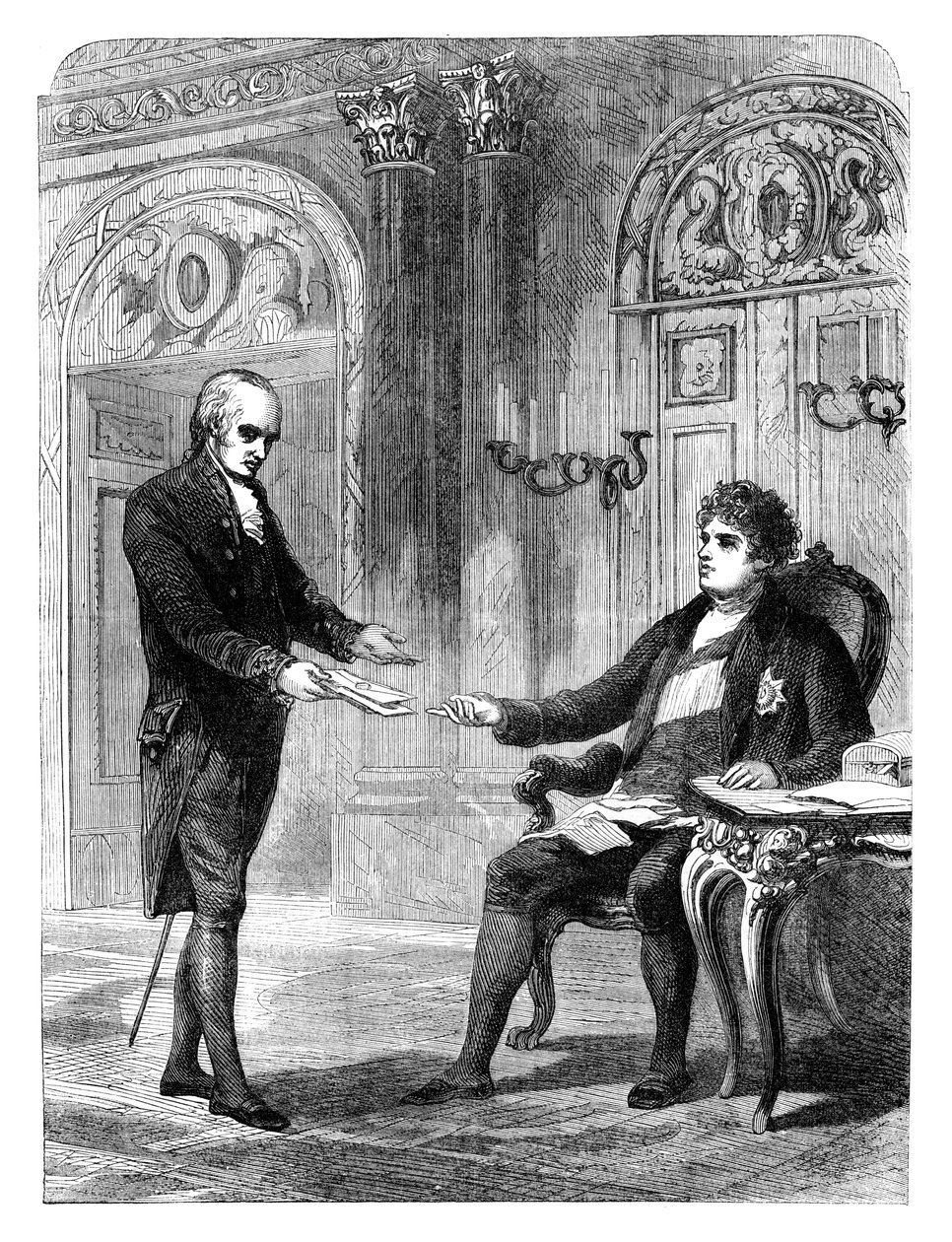 George Canning 1770-1827 otrzymuje nominację na premiera, 1827 c1895 autorstwa Unbekannt