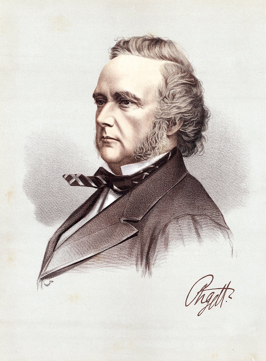 George Douglas Campbell, 8. książę Argyll, szkocki polityk i naukowiec wigów, ok. 1880 r. autorstwa Unbekannt