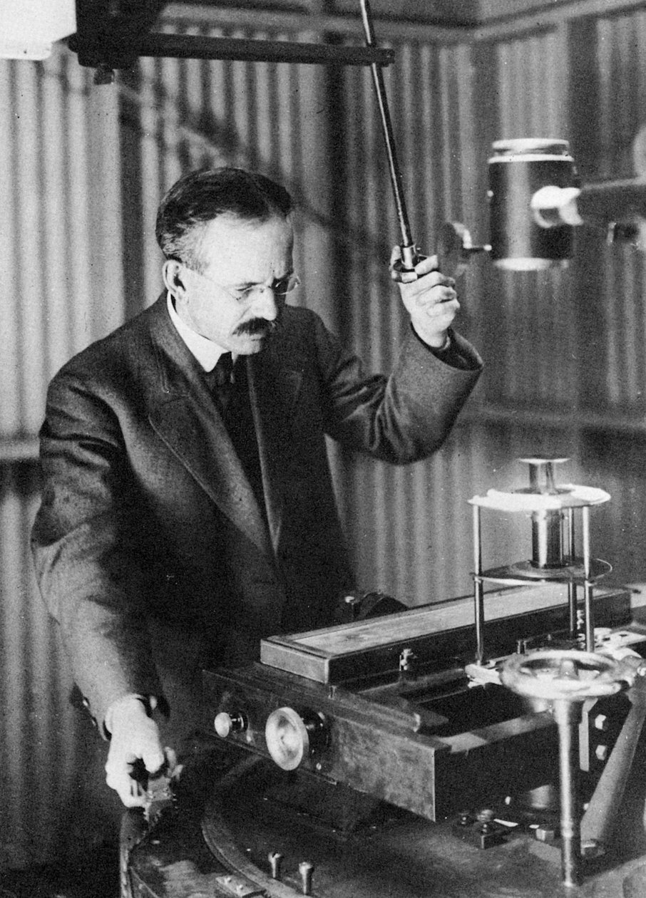 George Ellery Hale 1868-1938, amerykański astronom, obserwujący plamy słoneczne, 1907 autorstwa Unbekannt