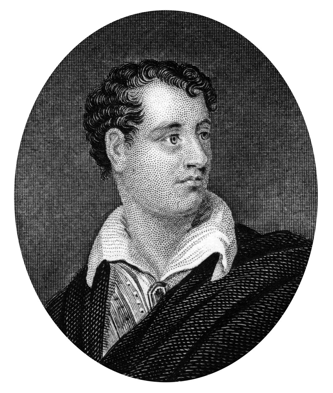 George Gordon Byron, anglo-szkocki poeta i czołowa postać romantyzmu, 1877 autorstwa Unbekannt