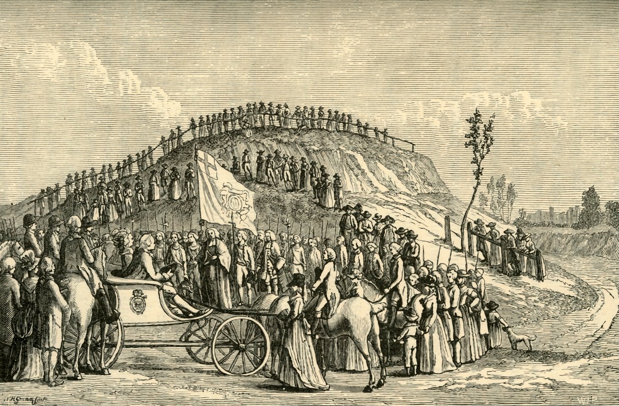 Jerzy III i królowa Charlotte w Eton Montem, 1778, 1911. autorstwa Unbekannt