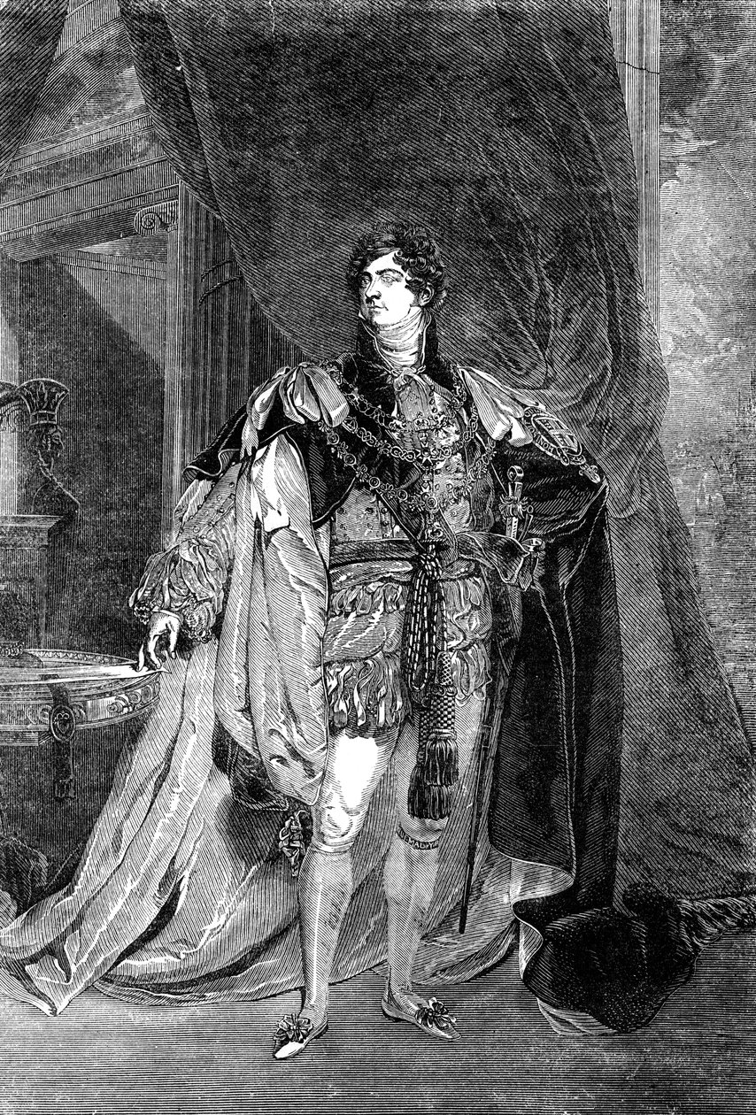 Jerzy IV, król Zjednoczonego Królestwa Wielkiej Brytanii i Irlandii autorstwa Unbekannt