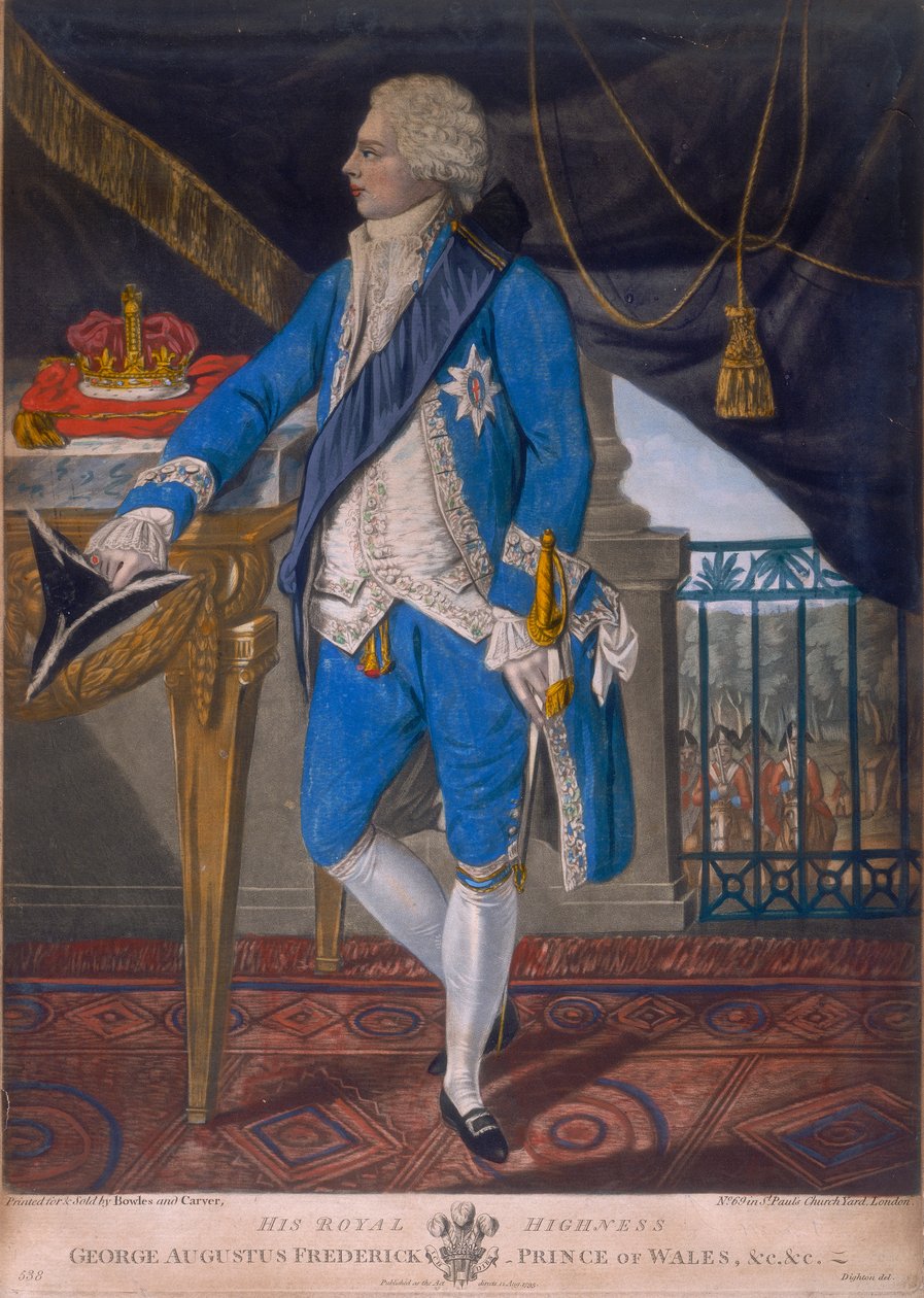 Jerzy IV jako książę Walii, 1795 autorstwa Unbekannt