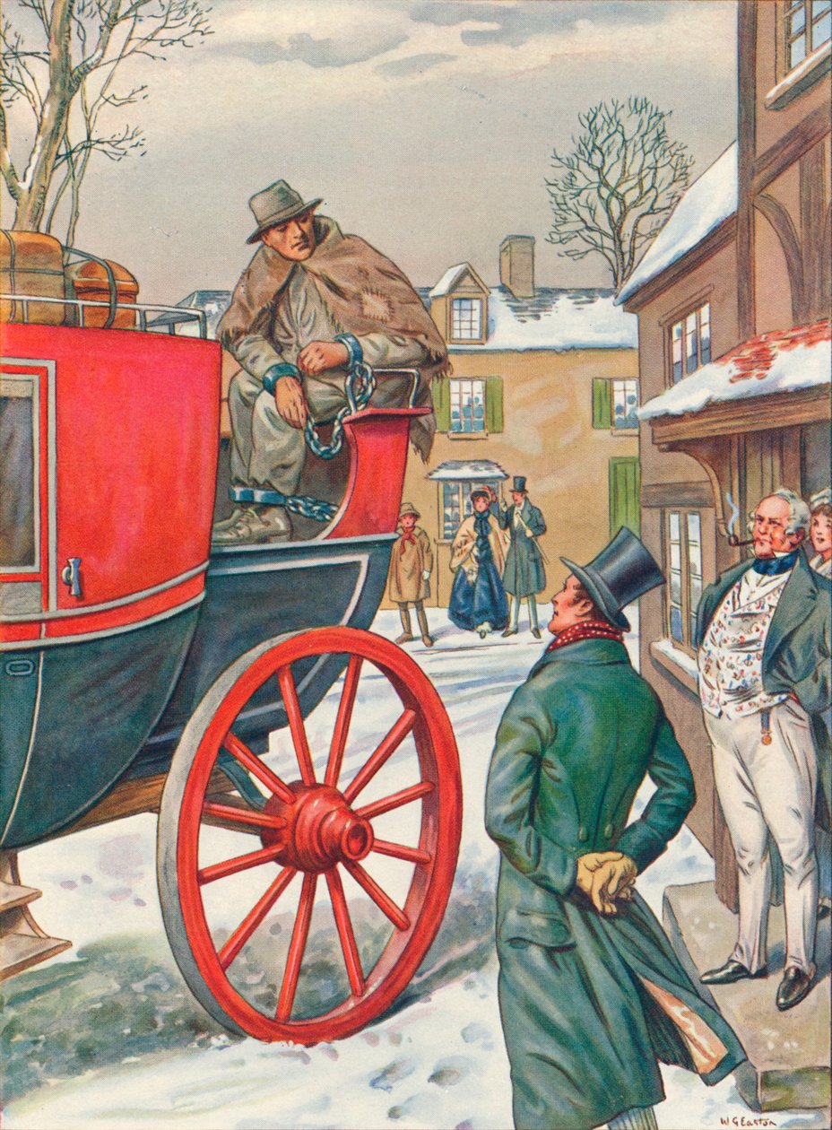 George Loveless 1797-1874 w łańcuchach od Dorchester do więzienia, 1834, 1934 autorstwa Unbekannt