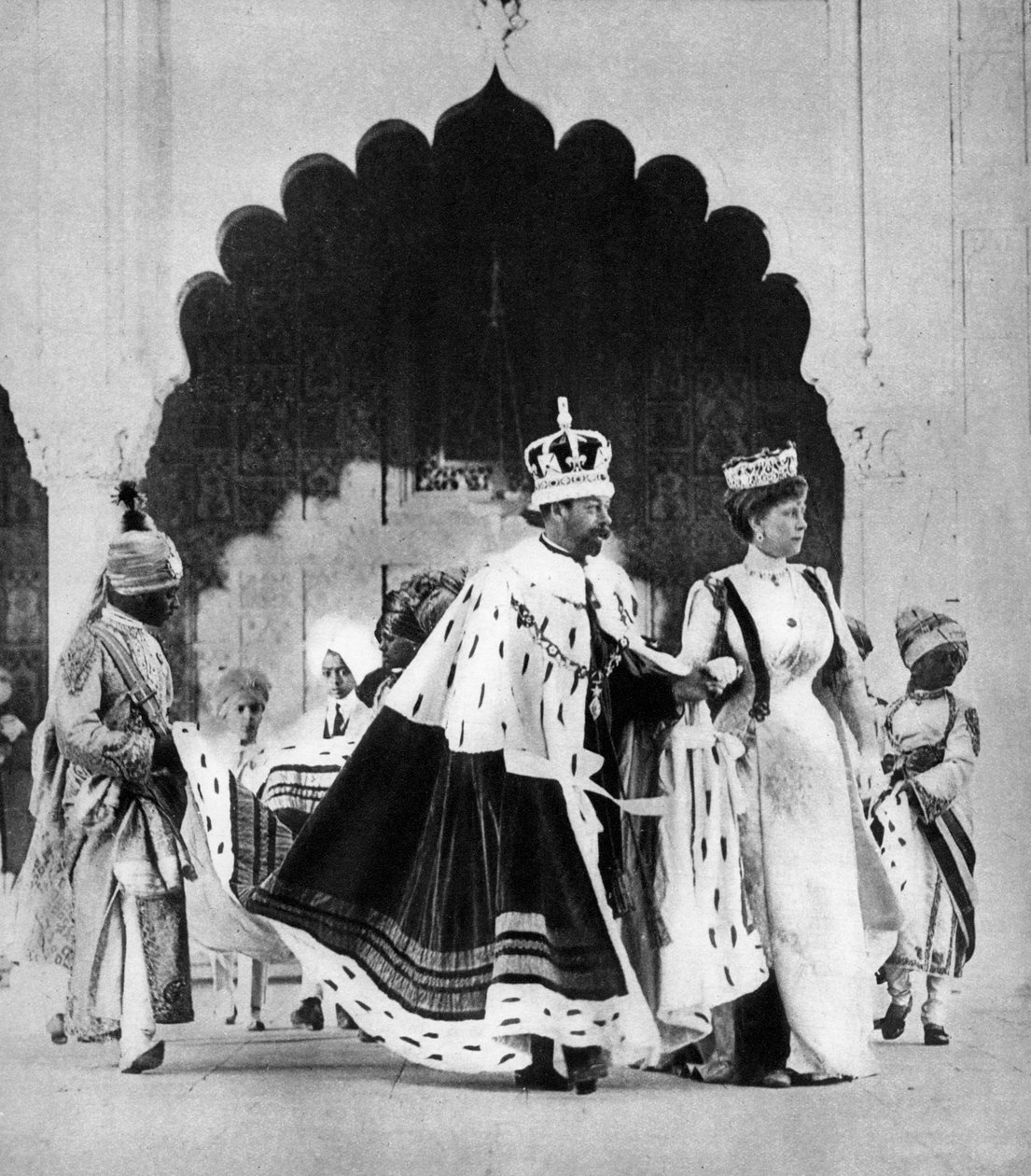 Jerzy V i Queen Mary w Delhi, Indie, 1911, 1935 autorstwa Unbekannt