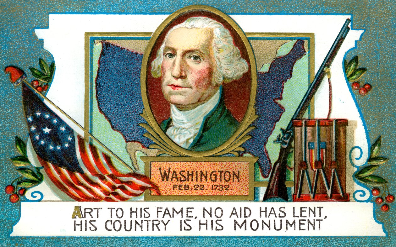 George Washington 1732-1799, prezydent amerykański, XVIII wiek autorstwa Unbekannt