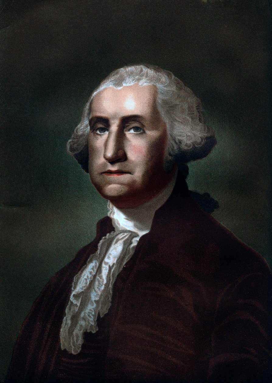 George Washington 1732-1799, pierwszy prezydent Stanów Zjednoczonych Ameryki, 1837 autorstwa Unbekannt