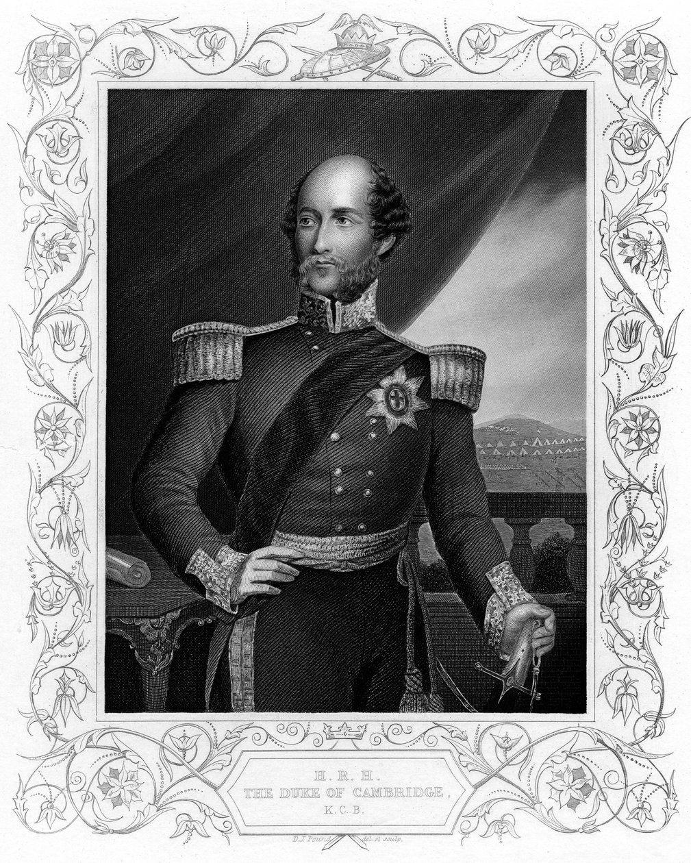 George William Frederick Charles, 2. książę Cambridge, żołnierz brytyjski, c1856 autorstwa Unbekannt