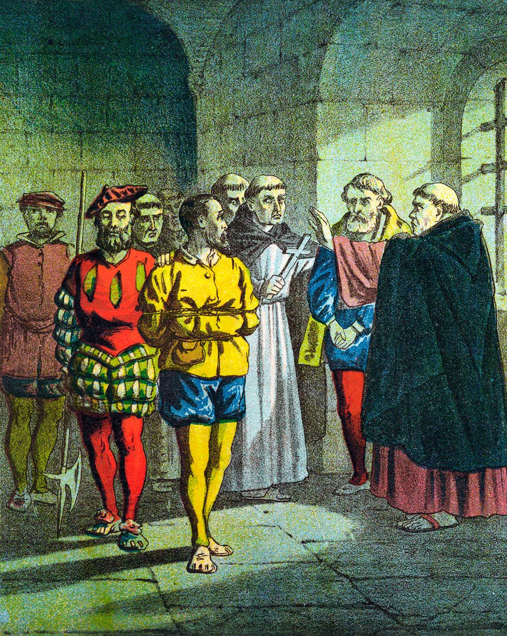 George Wishart, XVI-wieczny szkocki reformator protestancki, ok. 1860 r. autorstwa Unbekannt