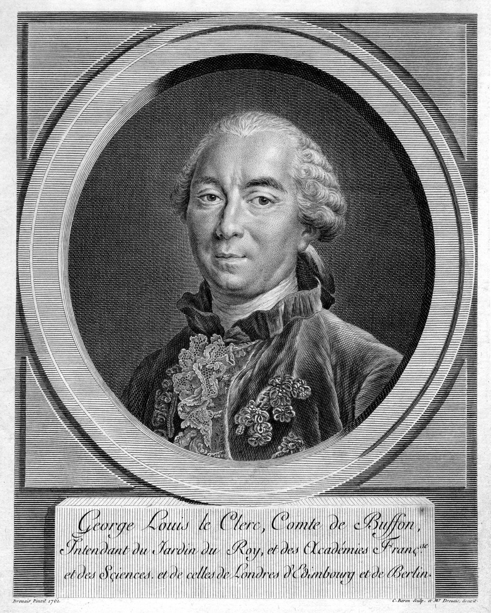 Georges-Louis Leclerc, hrabia du Buffon, francuski przyrodnik, 1761 autorstwa Unbekannt