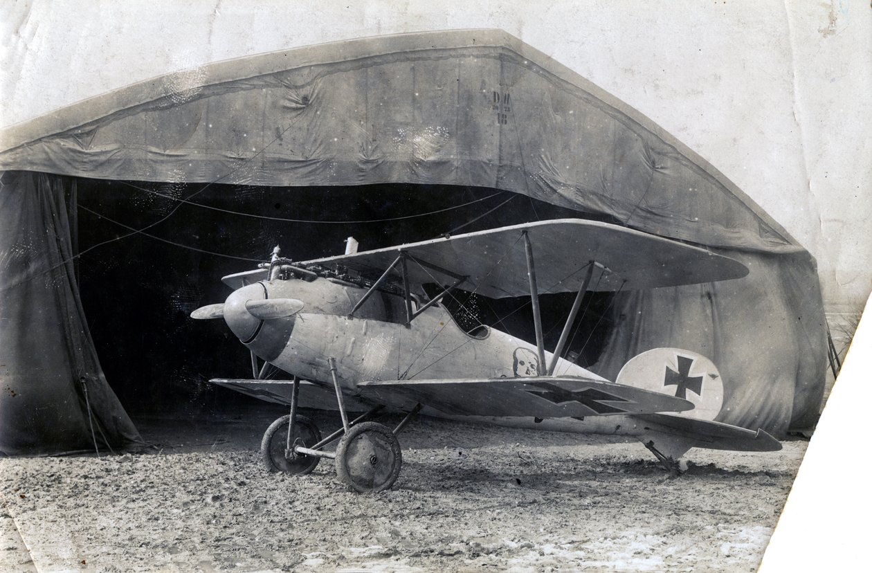Niemiecki Albatros DV, Souilly, Francja, 2 stycznia 1918 autorstwa Unbekannt