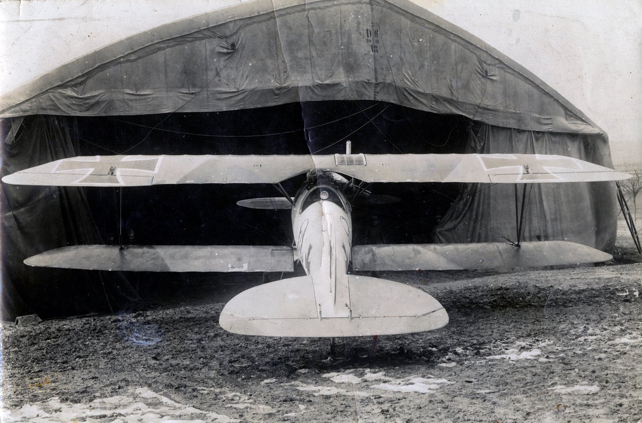 Niemiecki Albatros DV, Souilly, Francja, 2 stycznia 1918 autorstwa Unbekannt