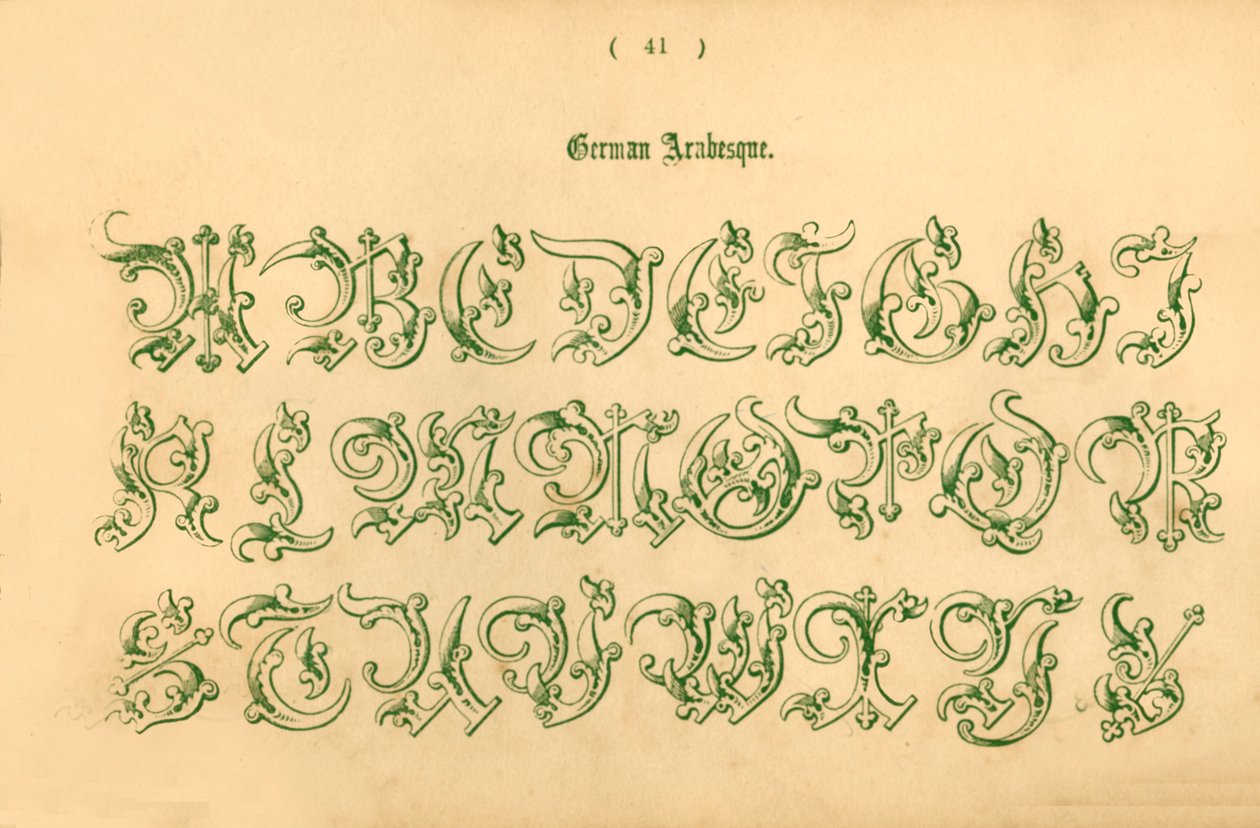 Arabeska niemiecka, 1862 autorstwa Unbekannt
