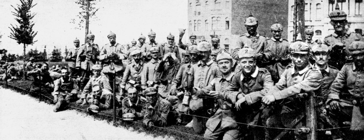 Niemiecka Gwardia Cesarska w Brukseli, I wojna światowa, 1914 autorstwa Unbekannt