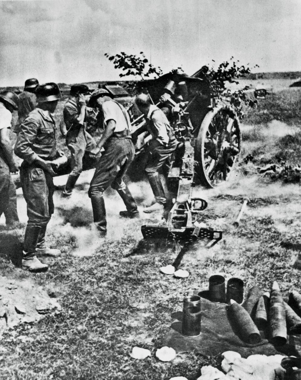 Artyleria niemiecka w akcji na froncie wschodnim, 1941 autorstwa Unbekannt