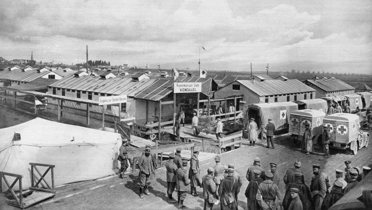 Niemiecka stacja bandażowania w Vigneulles, Lotaryngia, Francja, I wojna światowa, 1915 autorstwa Unbekannt