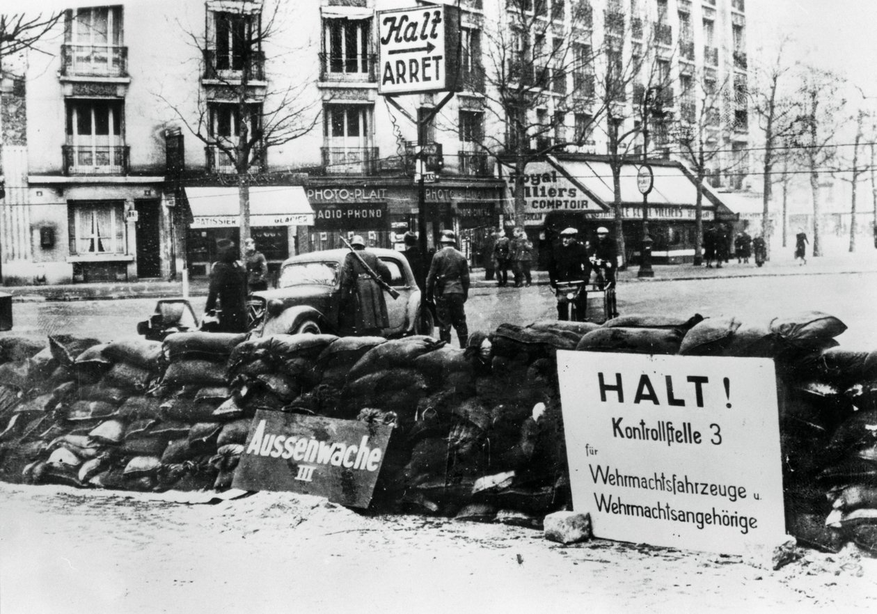 Niemiecki punkt kontrolny, okupowany Paryż, 1940-1944 autorstwa Unbekannt