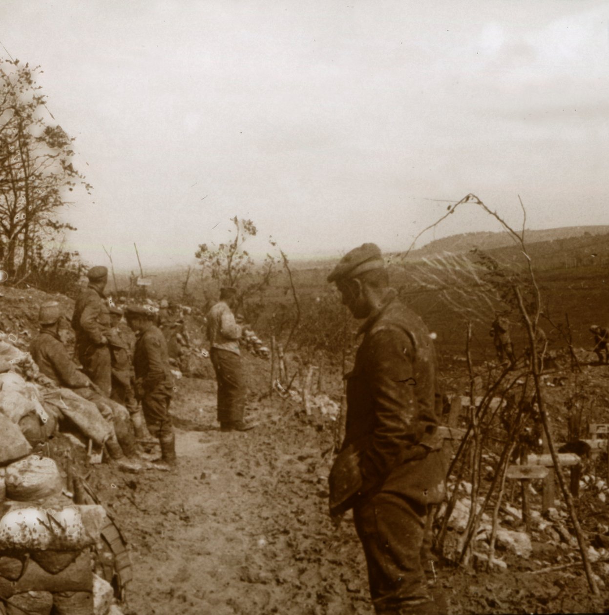 Linia frontu niemieckiego, Verdun, północna Francja, c1914-c1918 autorstwa Unbekannt