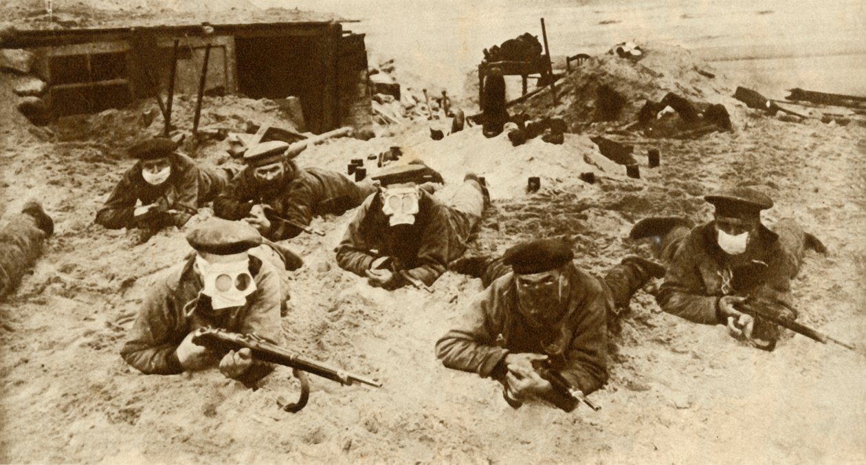 Niemieckie oddziały morskie noszące aparaty oddechowe, I wojna światowa, 1915, 1935. autorstwa Unbekannt