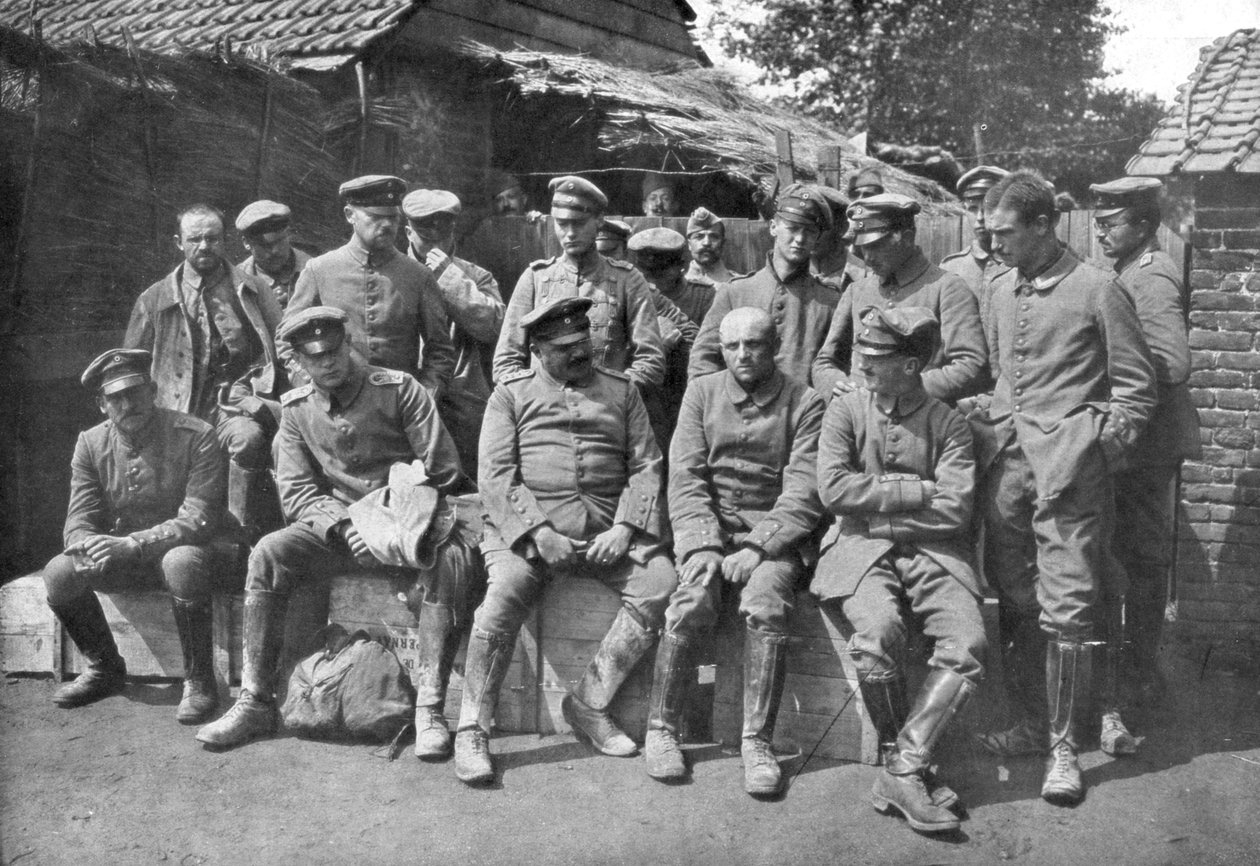 Niemieccy jeńcy wojenni, Ypres, Belgia, 1914 autorstwa Unbekannt
