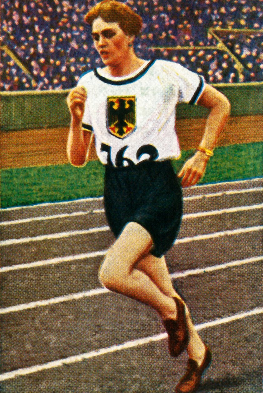 Niemiecka biegaczka Lina Radke, 1928. autorstwa Unbekannt