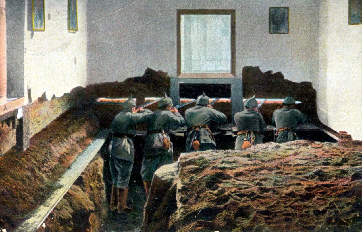 Żołnierze niemieccy podczas I wojny światowej, c1916 autorstwa Unbekannt