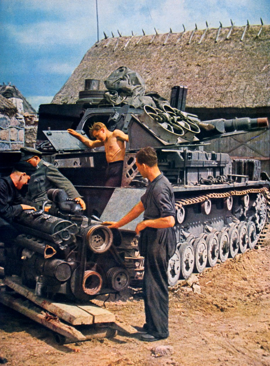 Żołnierze niemieccy w okupowanej Francji, 1943 autorstwa Unbekannt
