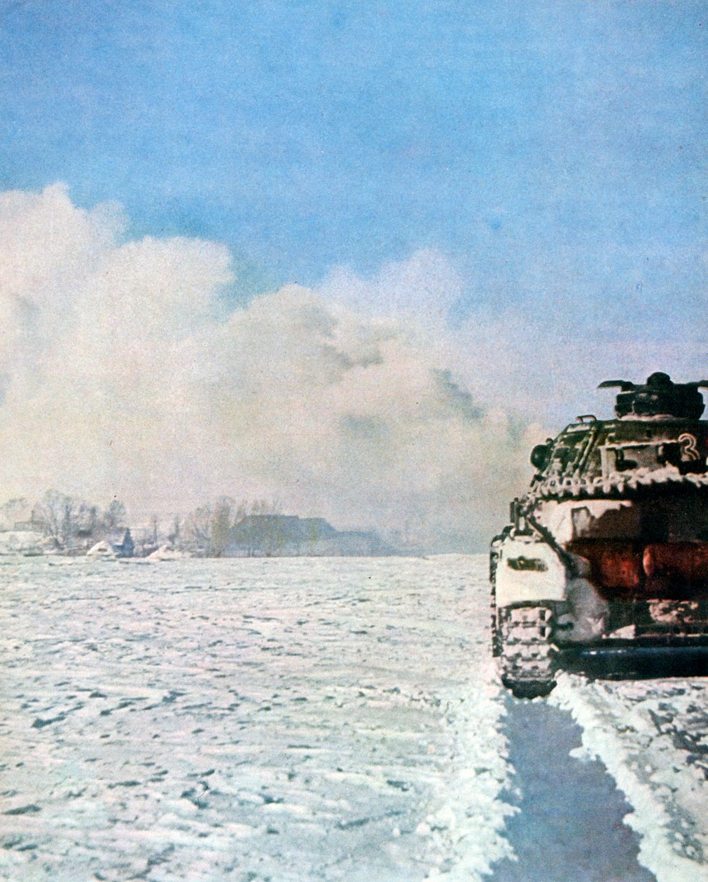Niemiecki czołg walczący na śniegu, Rosja, styczeń 1943 autorstwa Unbekannt