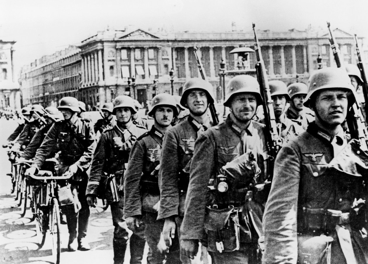 Przemarsz wojsk niemieckich przez Paryż, 17 czerwca 1940 autorstwa Unbekannt