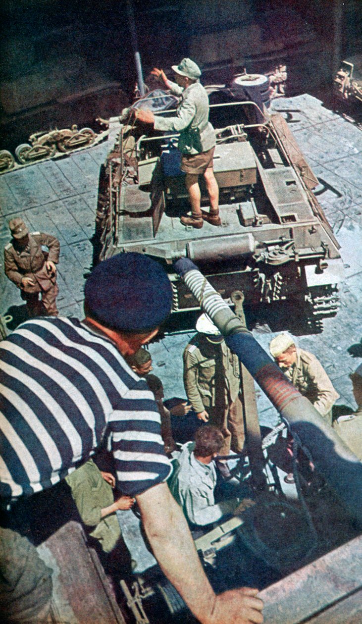 Niemiecka broń i amunicja przybywają do Afryki Północnej, 1942 r. autorstwa Unbekannt